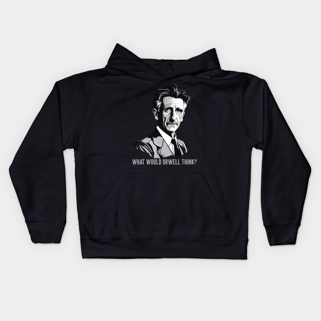 What would Orwell think? Kids Hoodie by Emmi Fox Designs